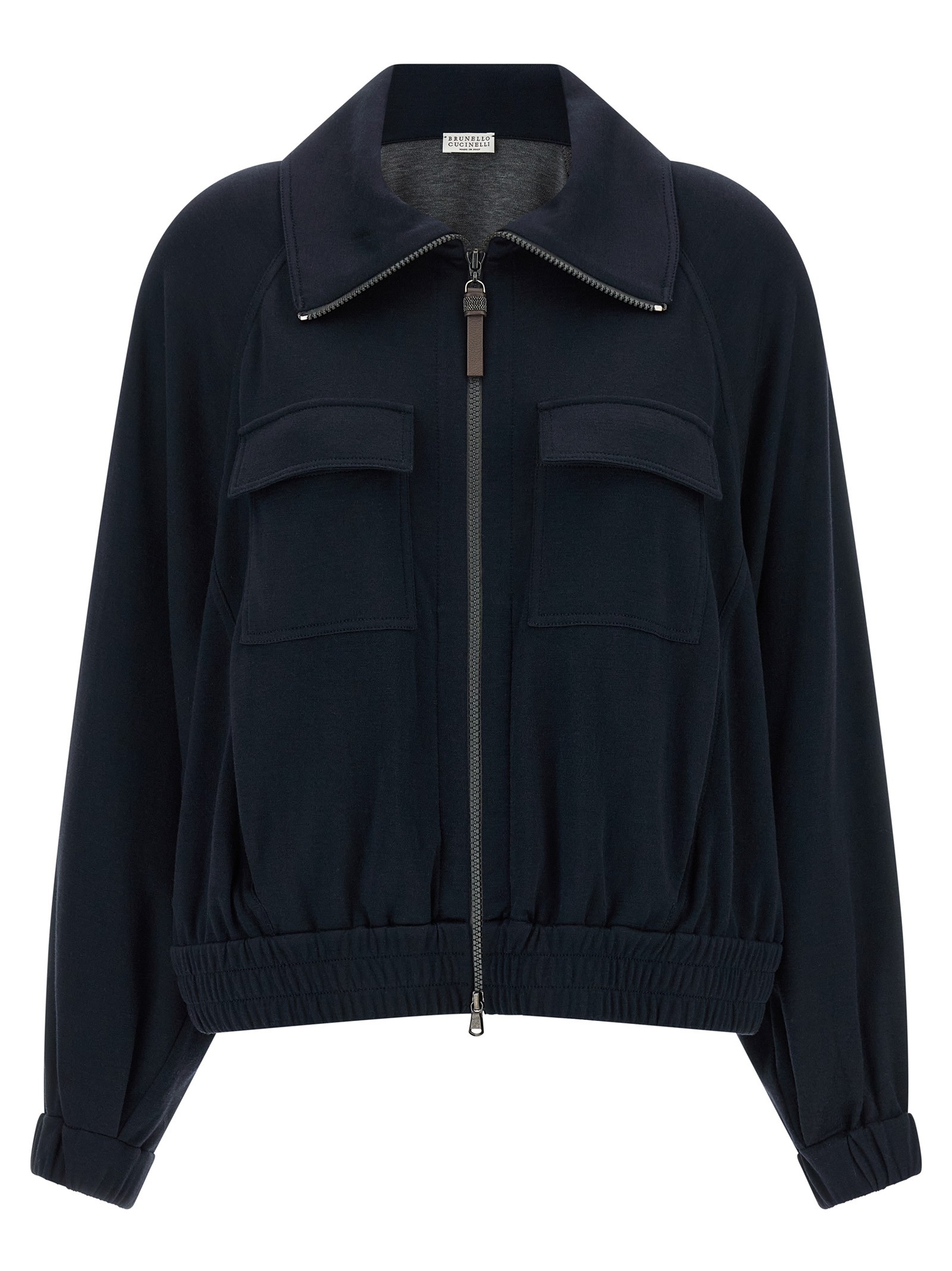 Brunello Cucinelli 'Shiny Zipper Pull' Sweatshirt