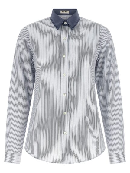 Miu Miu Shirt With Contrast Collar