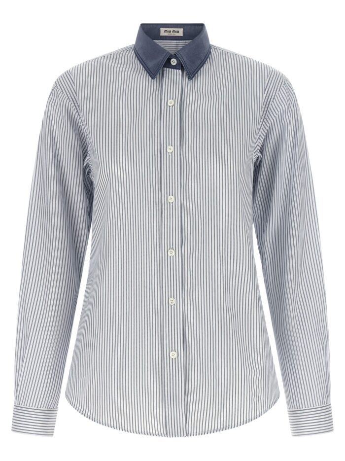 Miu Miu Shirt With Contrast Collar