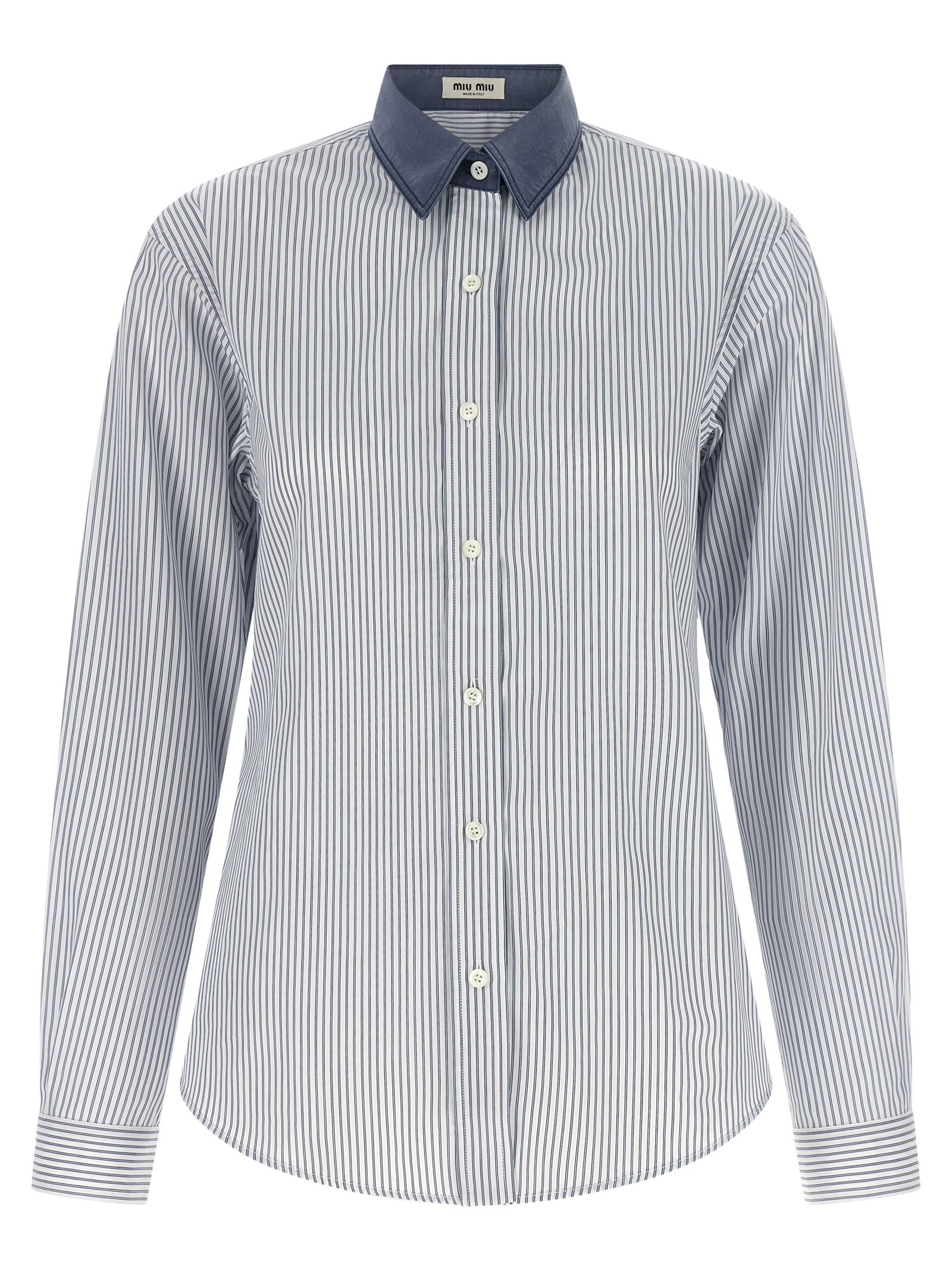 Miu Miu Shirt With Contrast Collar