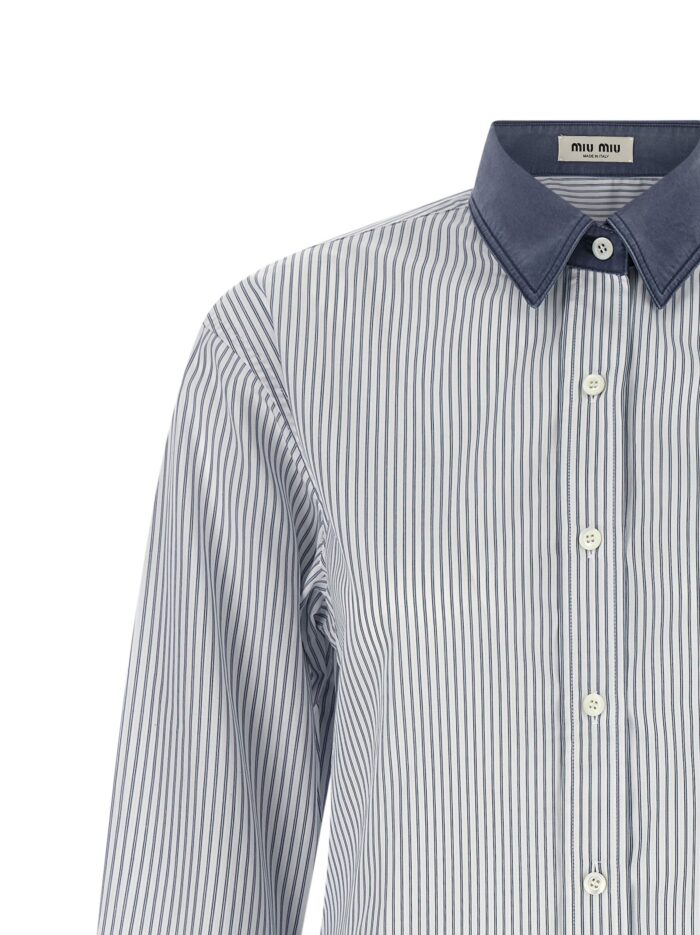 Miu Miu Shirt With Contrast Collar