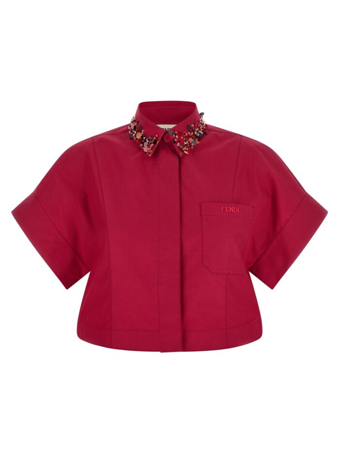 fendi shirt with embroidery Fendi Shirt With Embroidery