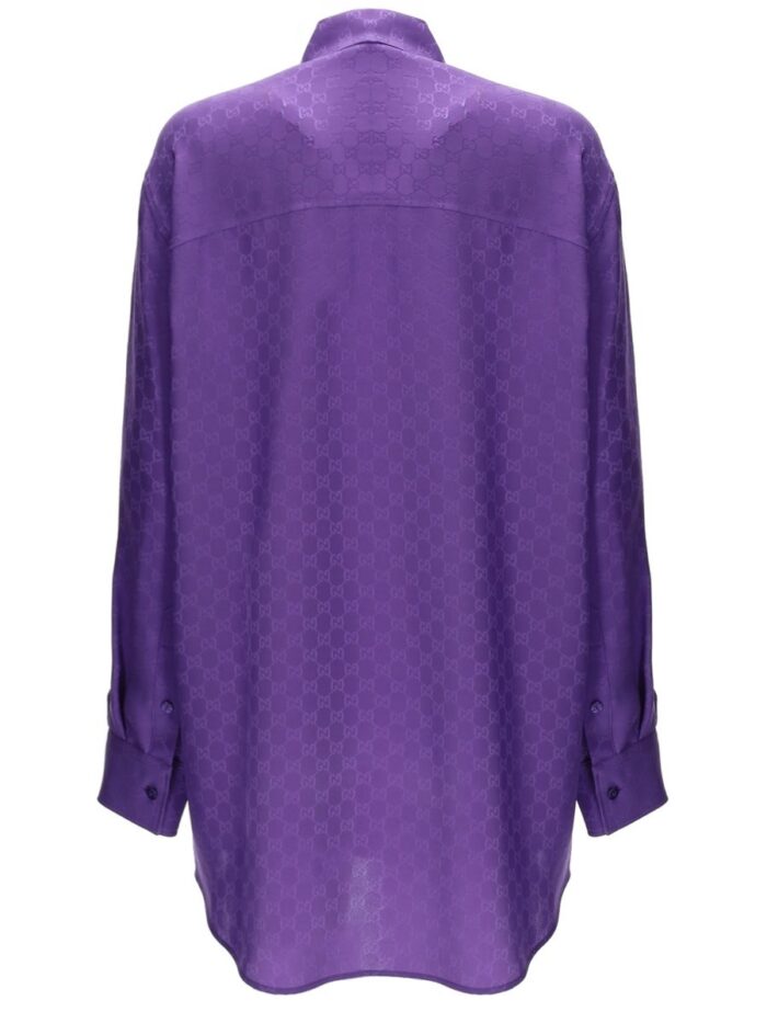 Gucci SHIRT WITH "GG" WEAVE