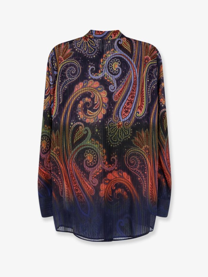 Etro Shirt With Paisley Multicolor Print