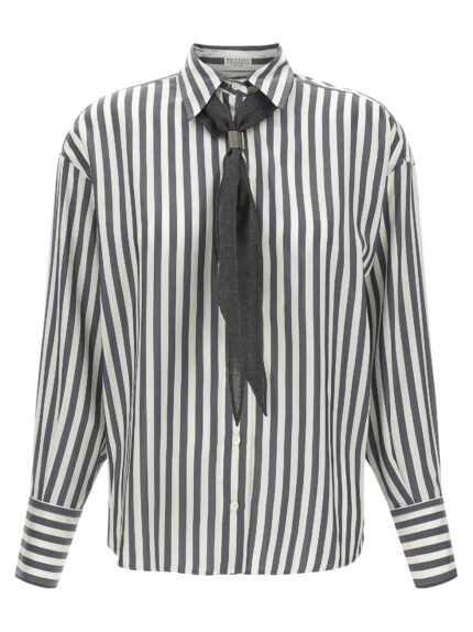 Brunello Cucinelli Shirt With Scarf