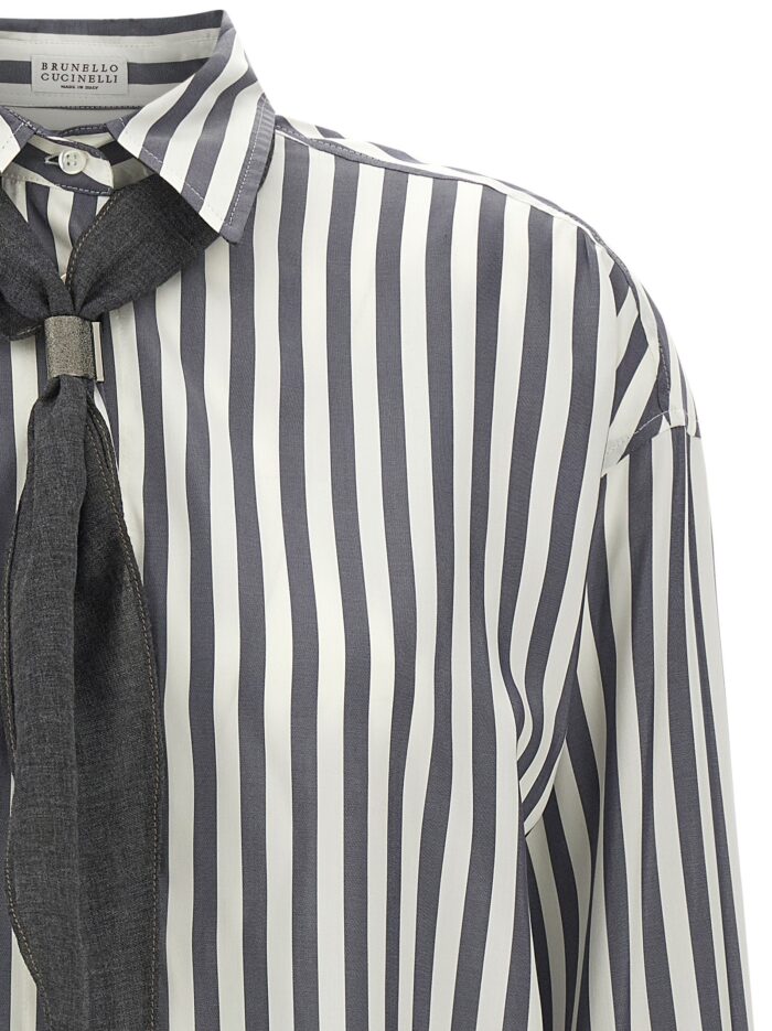 Brunello Cucinelli Shirt With Scarf