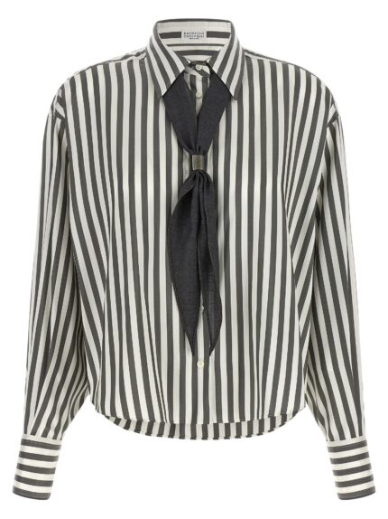 Brunello Cucinelli Shirt With Scarf