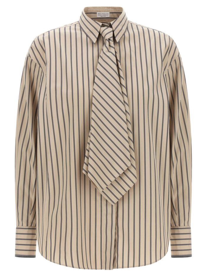 brunello cucinelli shirt with tie Brunello Cucinelli Shirt With Tie
