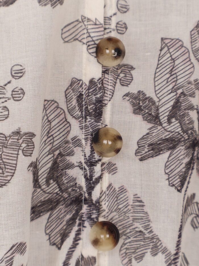 Golden Goose Deluxe Brand Short Cotton Dress With Floral Pattern