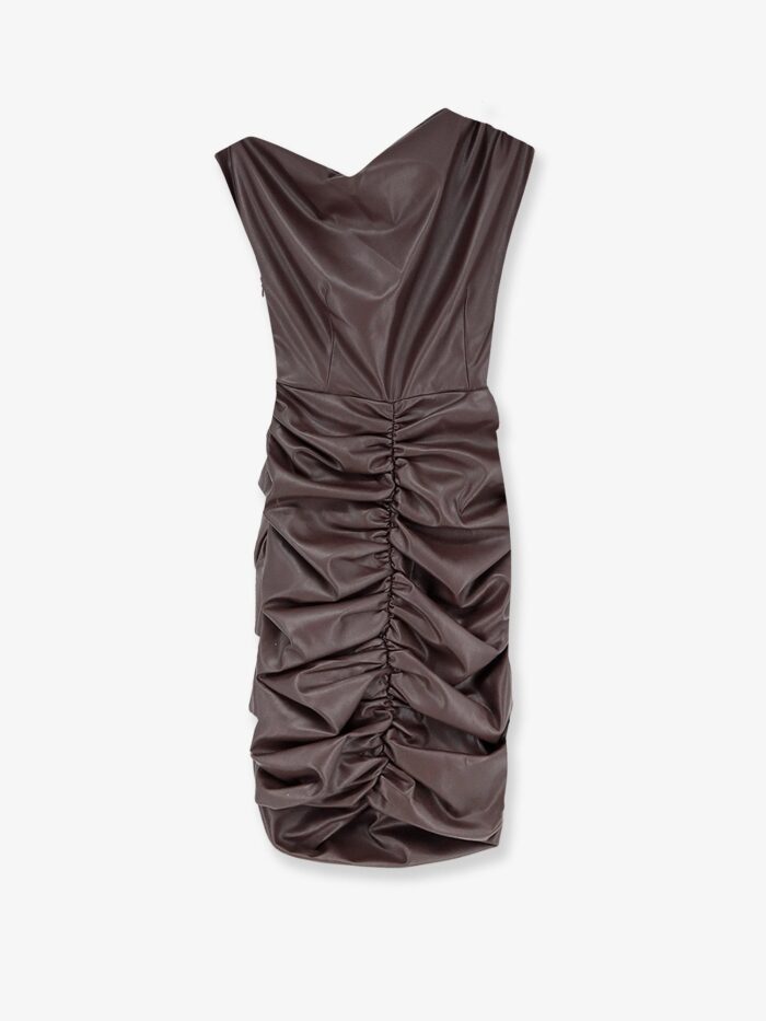 Actualee Short Faux Leather Dress