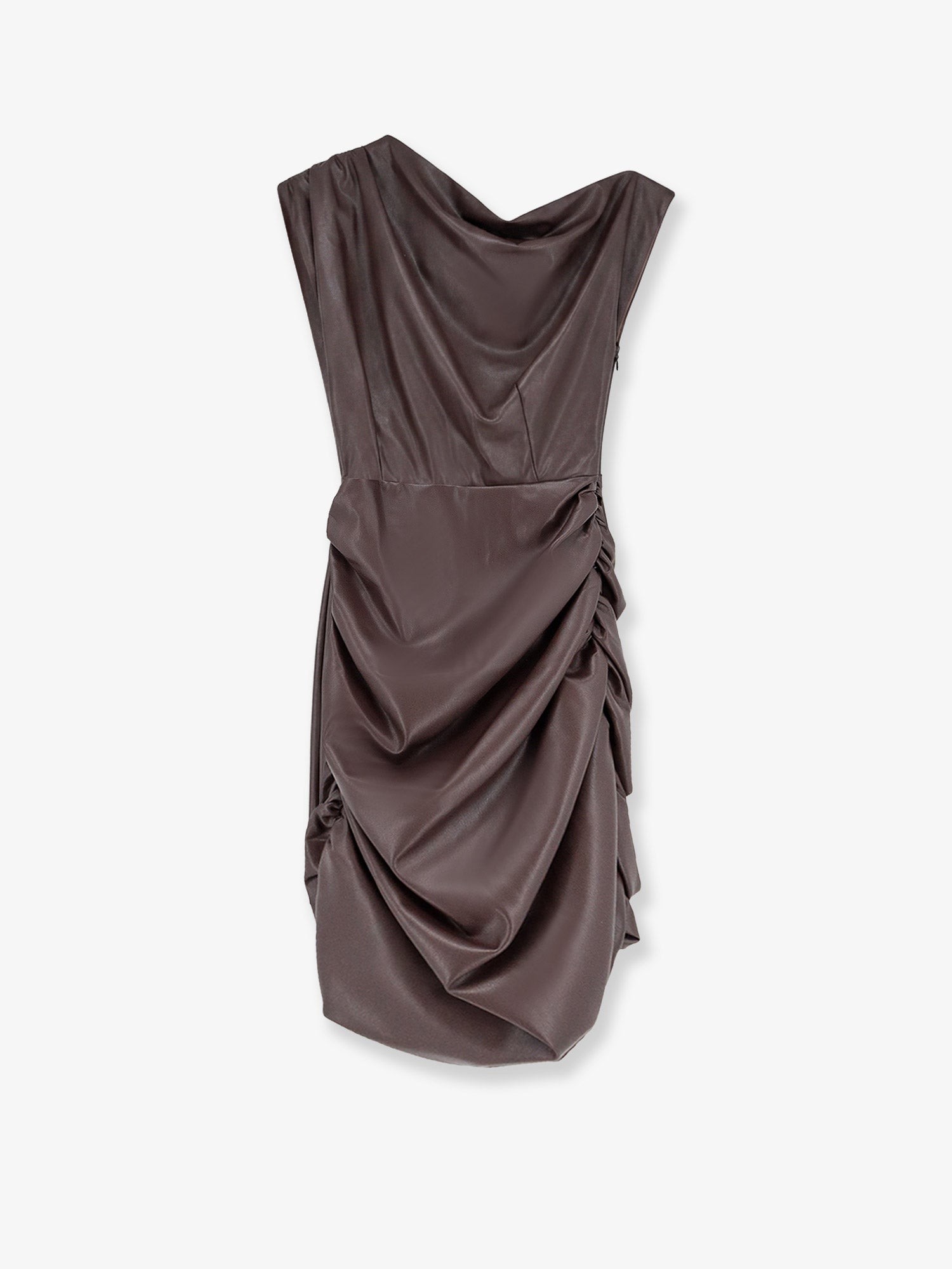 Actualee Short Faux Leather Dress