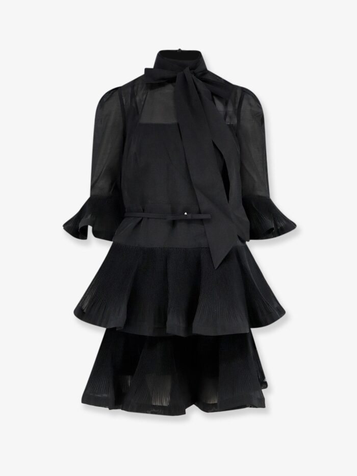 ZIMMERMANN Short Pleated Dress
