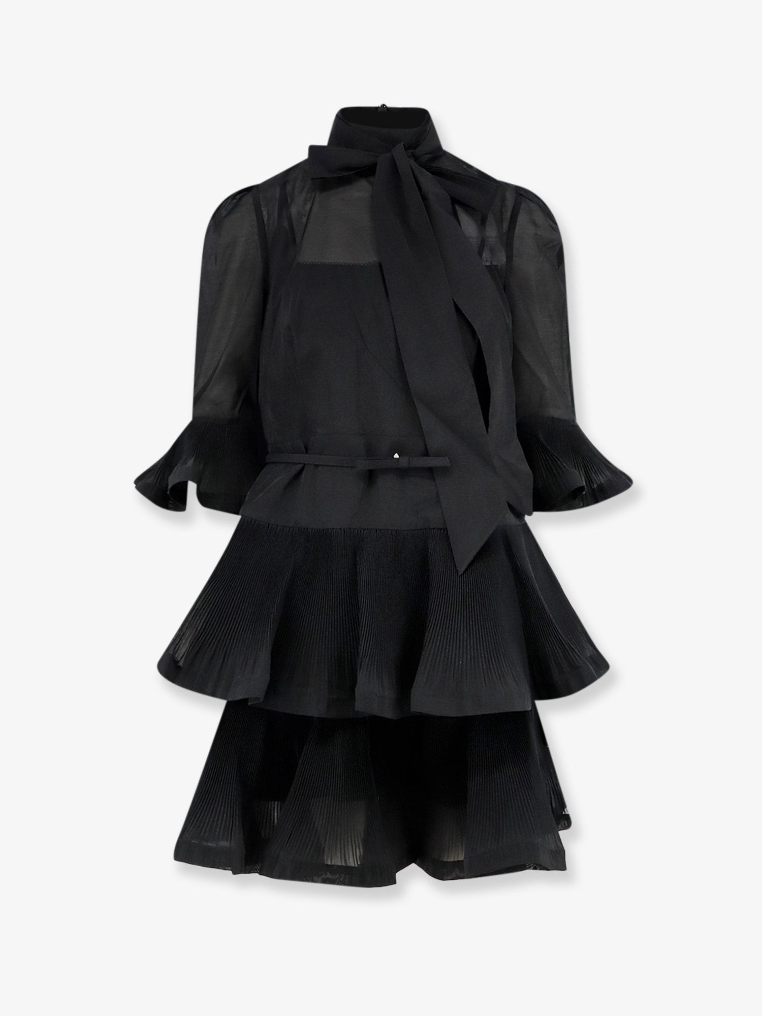 ZIMMERMANN Short Pleated Dress
