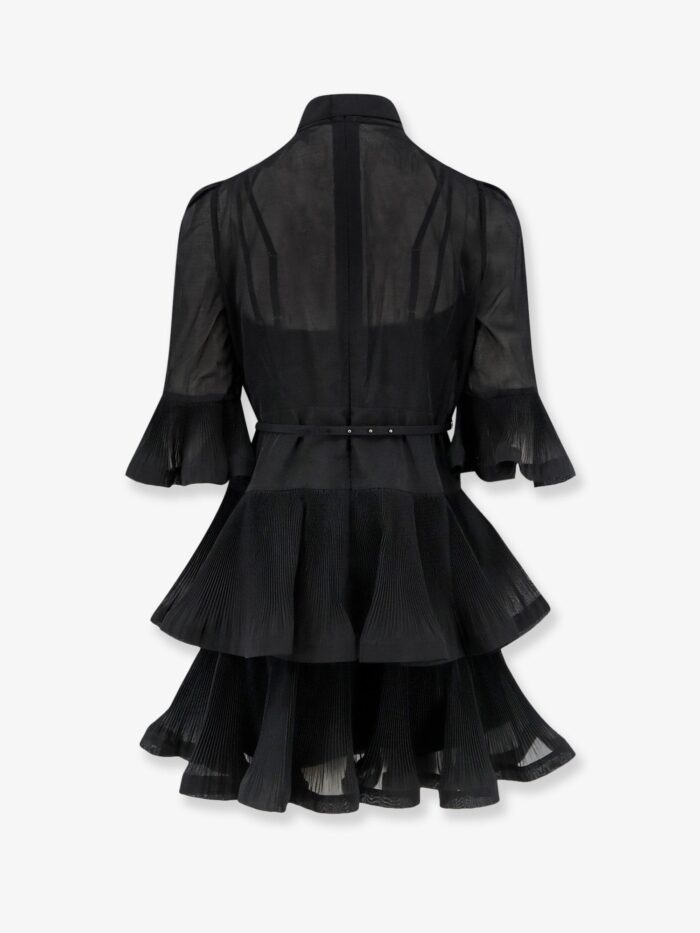 ZIMMERMANN Short Pleated Dress