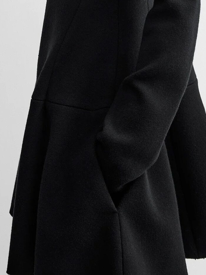 TOTEME Short Skater Dress In Wool Blend