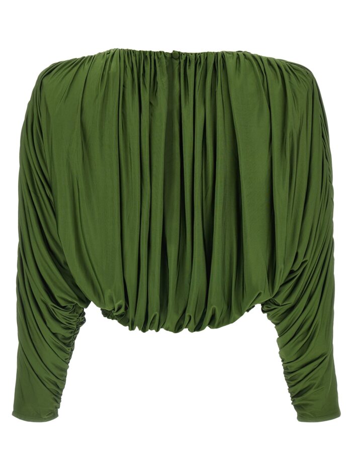 SELF PORTRAIT Short Top With Ripples