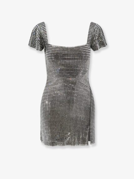 SELF PORTRAIT Short Tulle Dress With Rhinestones
