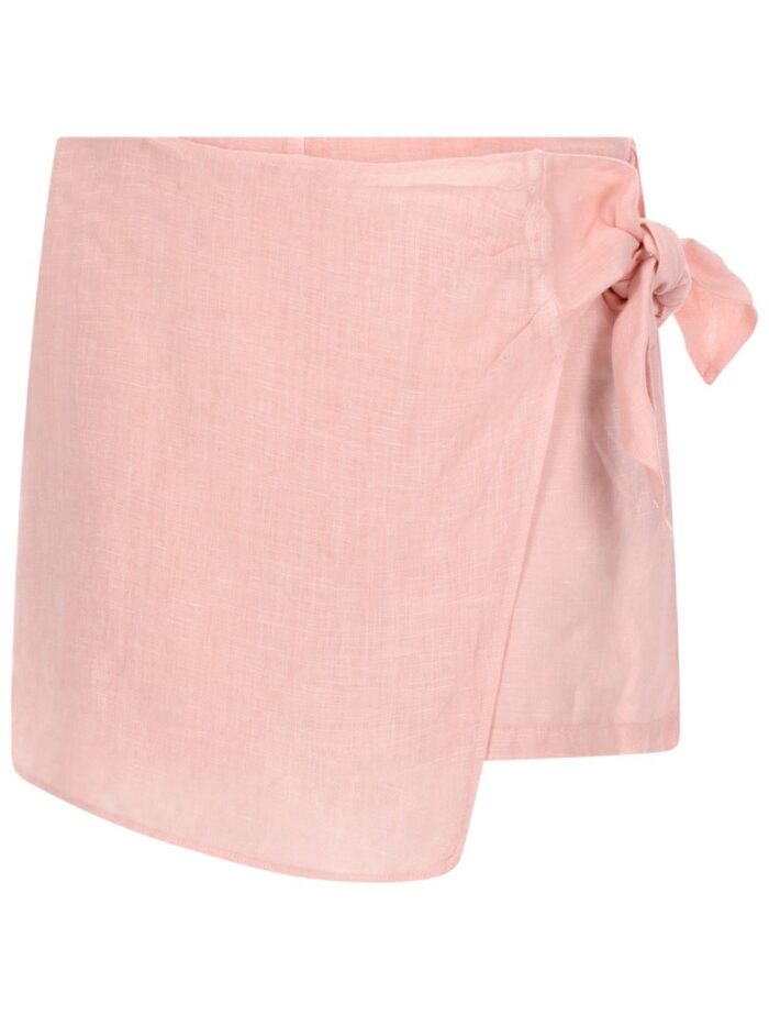 120% lino shorts con fiocco 120% LINO SHORTS CON FIOCCO
