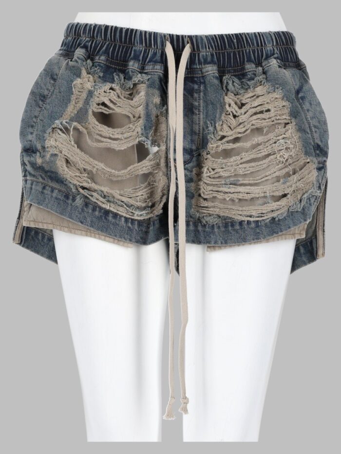 rick owens drkshdw shorts "fog" RICK OWENS DRKSHDW SHORTS "FOG"
