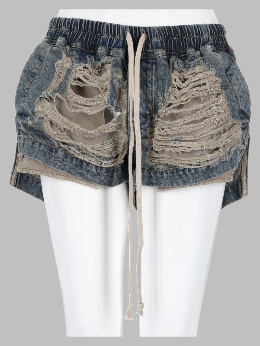 RICK OWENS DRKSHDW SHORTS "FOG"