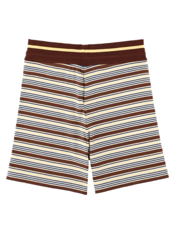 Fendi SHORTS IN MAGLIA DI COTONE A RIGHE