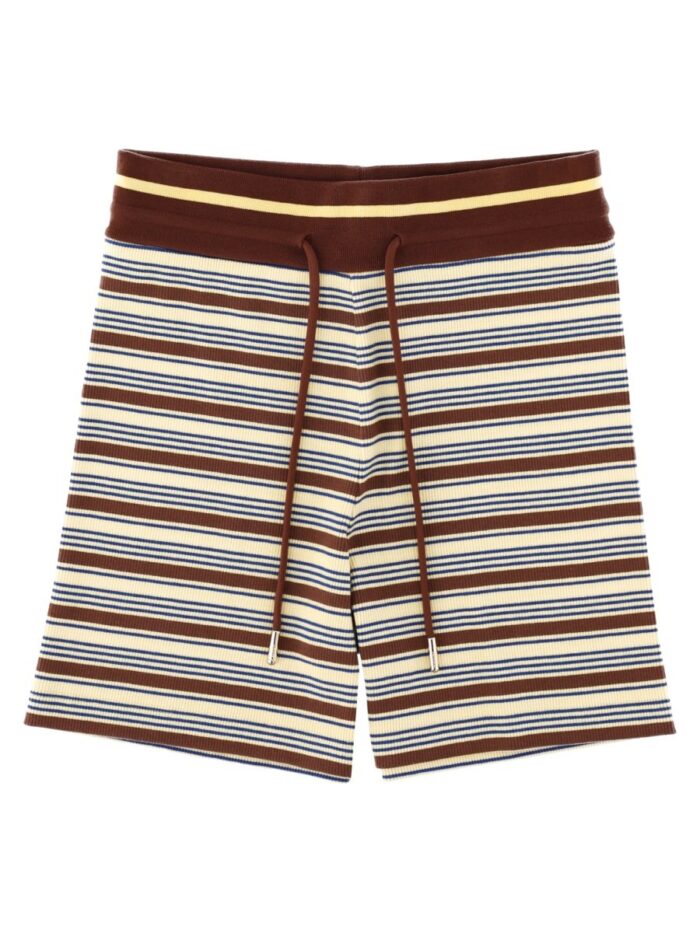 Fendi SHORTS IN MAGLIA DI COTONE A RIGHE