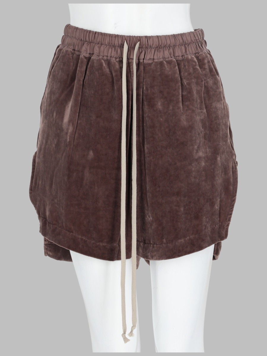 RICK OWENS SHORTS IN VISCOSA