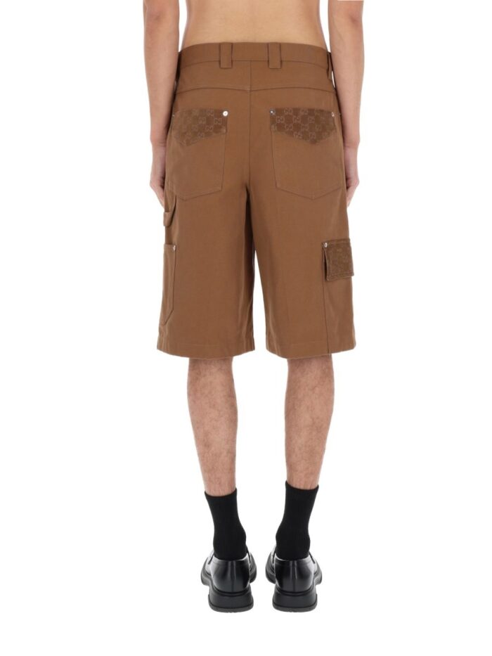 Gucci SHORTS WITH GG DETAILS