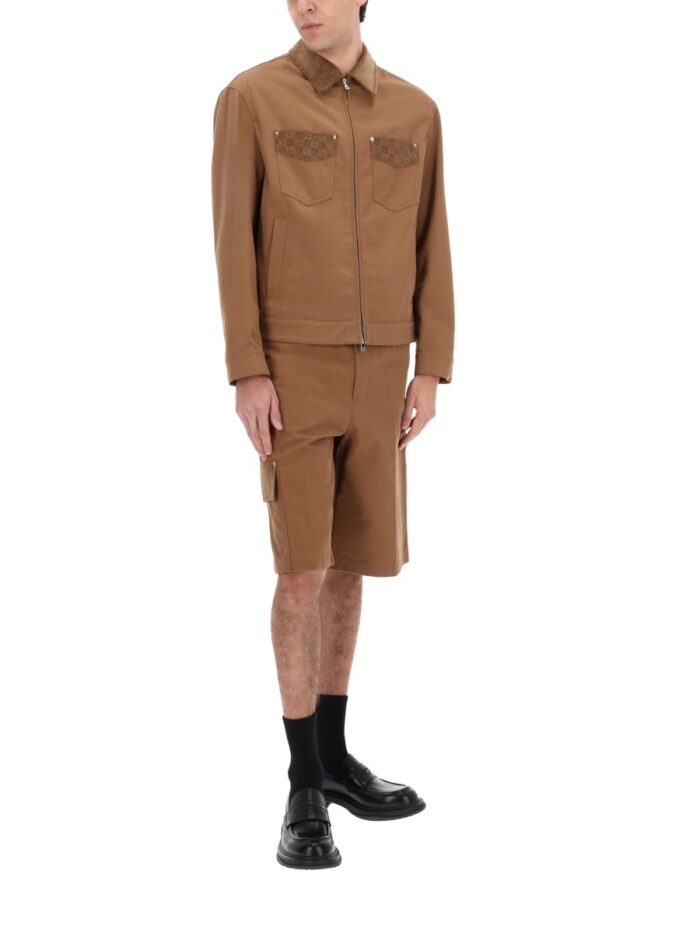 Gucci SHORTS WITH GG DETAILS