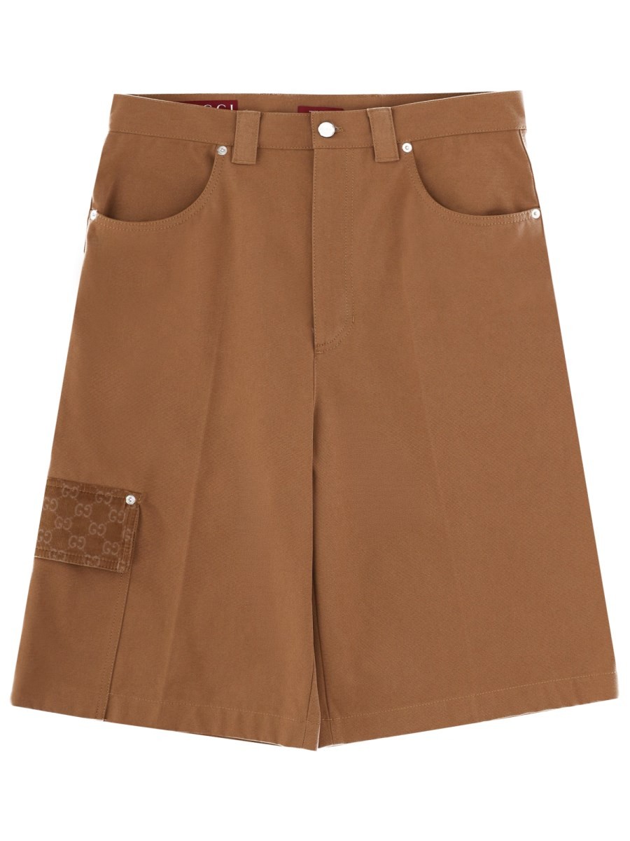 Gucci SHORTS WITH GG DETAILS