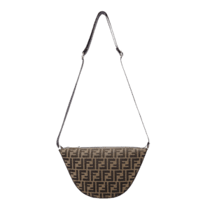 FF pattern jacquard shoulder bag.