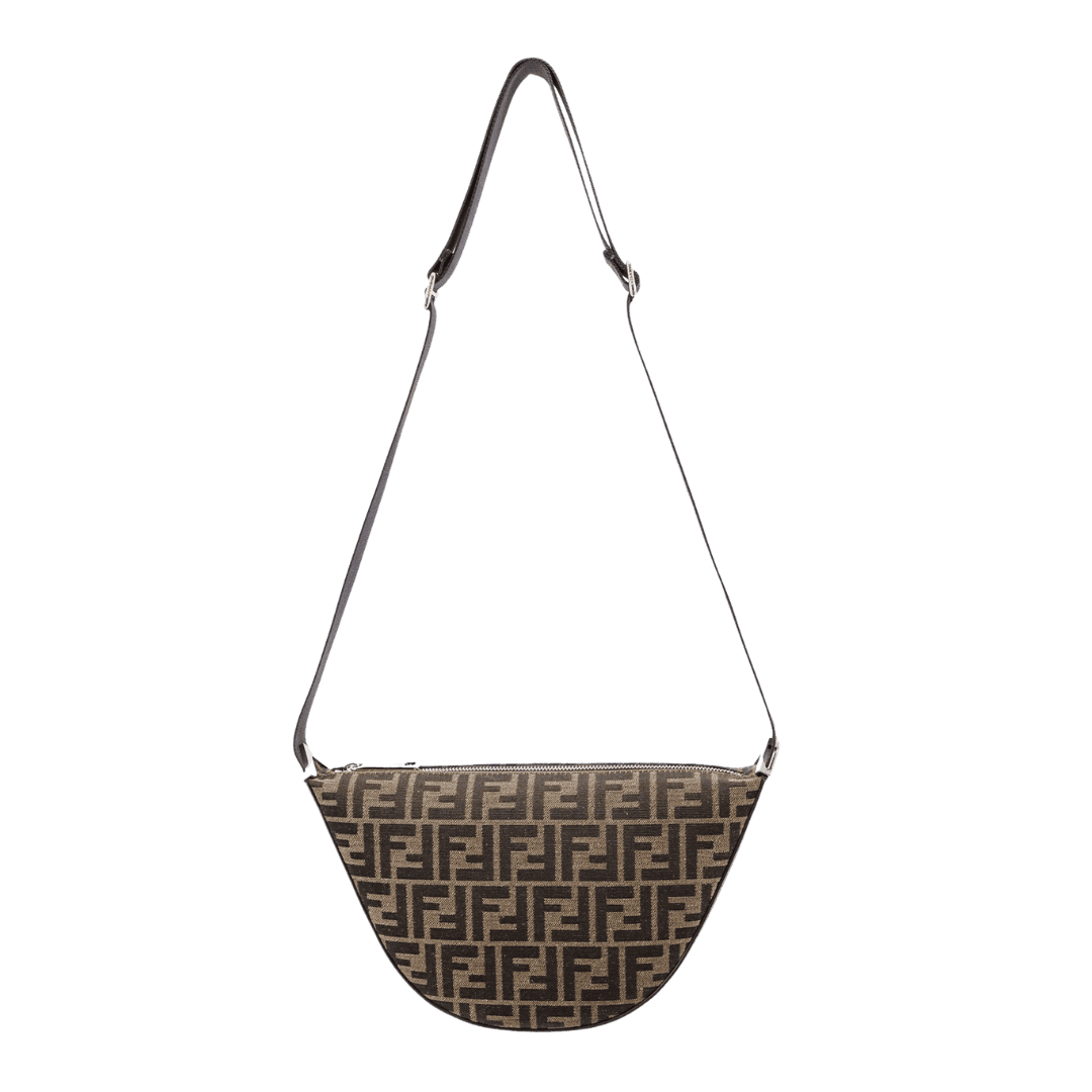 FF pattern jacquard shoulder bag.