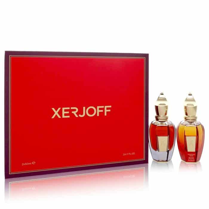 Shooting Stars Amber Gold & Rose Gold By Xerjoff - Gift Set -- 1.7 Oz EDP In Amber Gold + 1.7 Oz EDP In Rose Gold