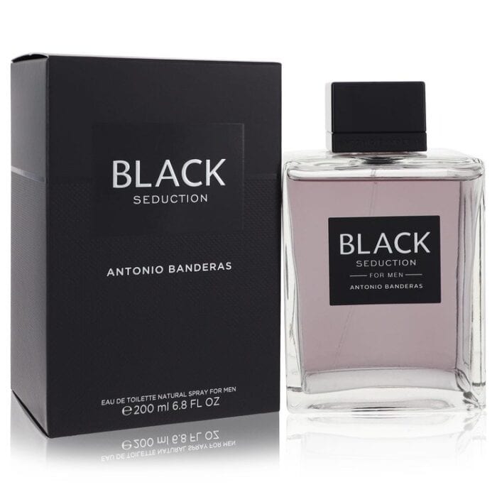seduction in black by antonio banderas eau de toilette spray 6.8 oz Seduction In Black By Antonio Banderas - Eau De Toilette Spray 6.8 Oz - Image 1