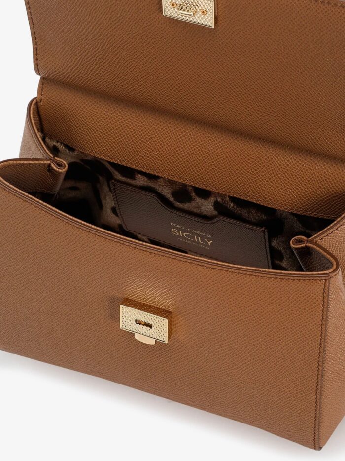 Dolce & Gabbana Sicily Medium Leather Shoulder Bag