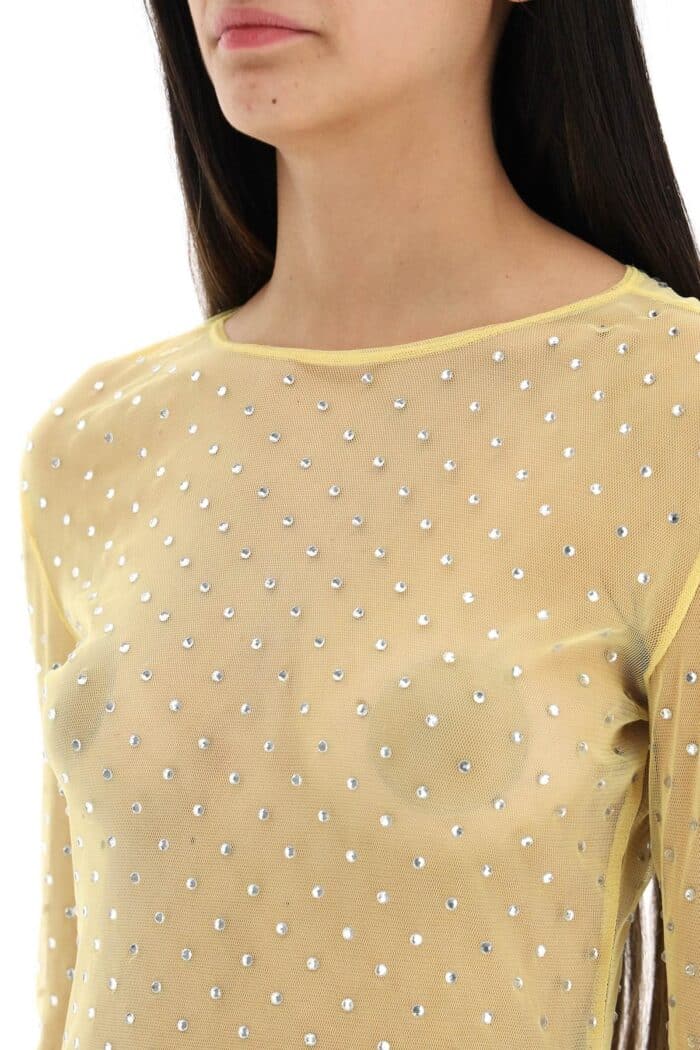 Siedres 'desta' Rhinestone Mesh Top