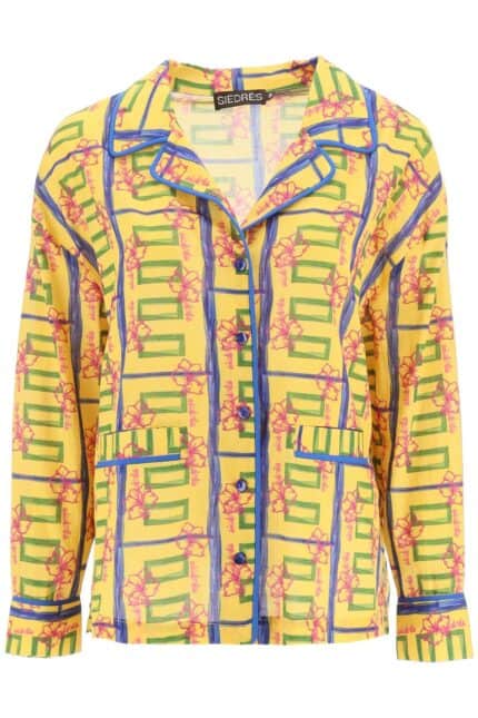 Siedres Multi Print Bowling Shirt