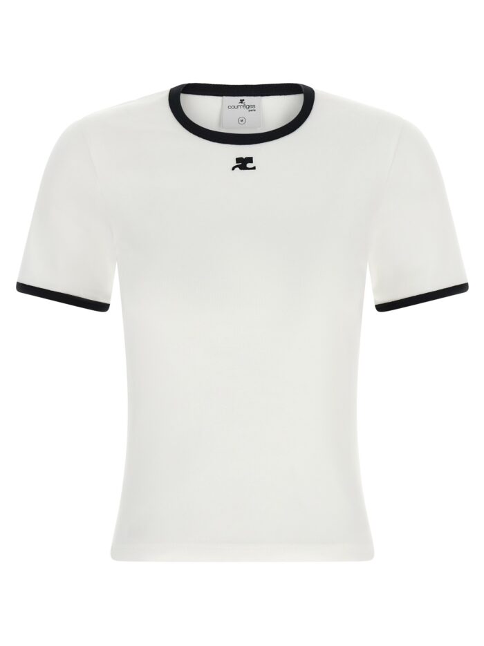 courreges 'signature contrast' t shirt COURREGES 'Signature Contrast' T-shirt