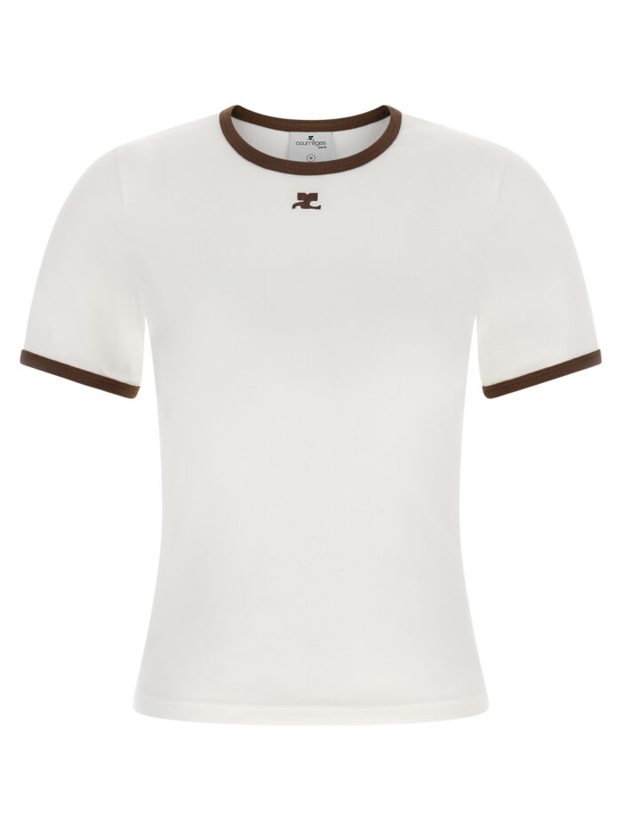 courreges 'signature contrast' t shirt COURREGES 'Signature Contrast' T-shirt