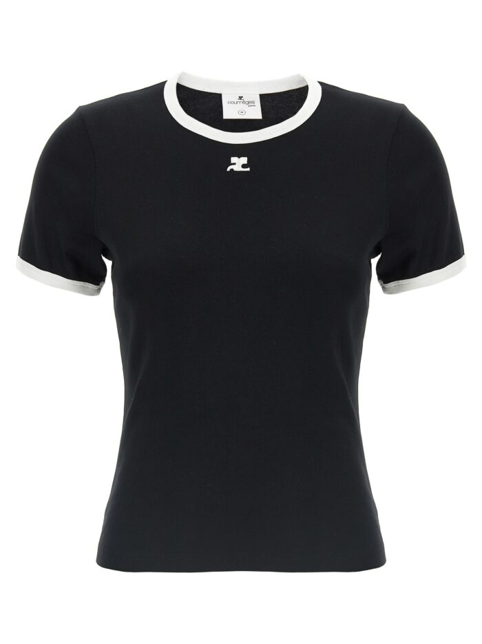 courreges 'signature contrast' t shirt COURREGES 'Signature Contrast' T-shirt