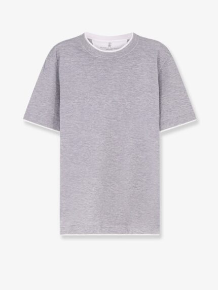 Brunello Cucinelli Silk And Cotton Blend T-shirt