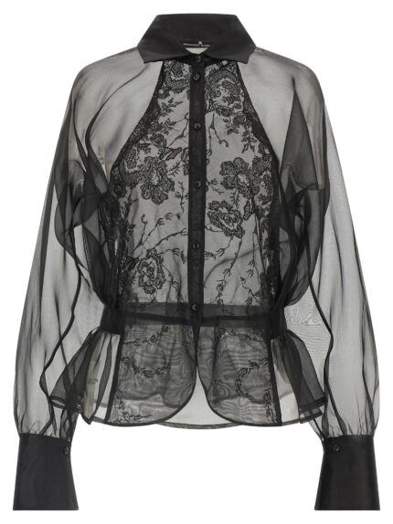 ERMANNO SCERVINO Silk And Lace Shirt