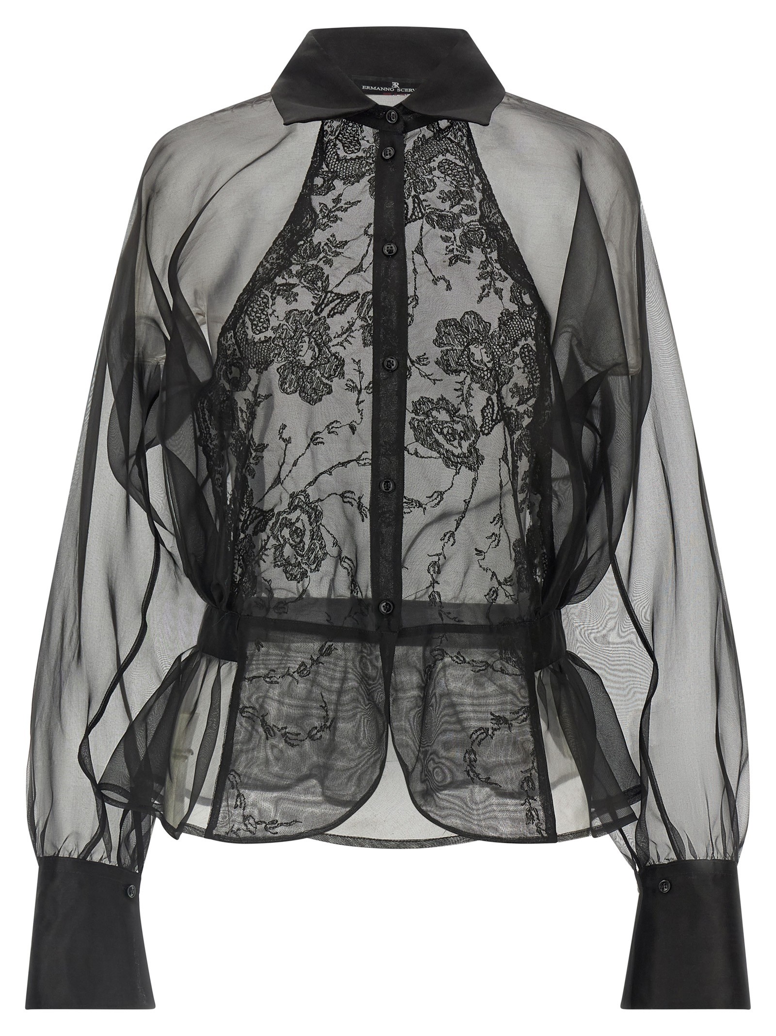 ERMANNO SCERVINO Silk And Lace Shirt