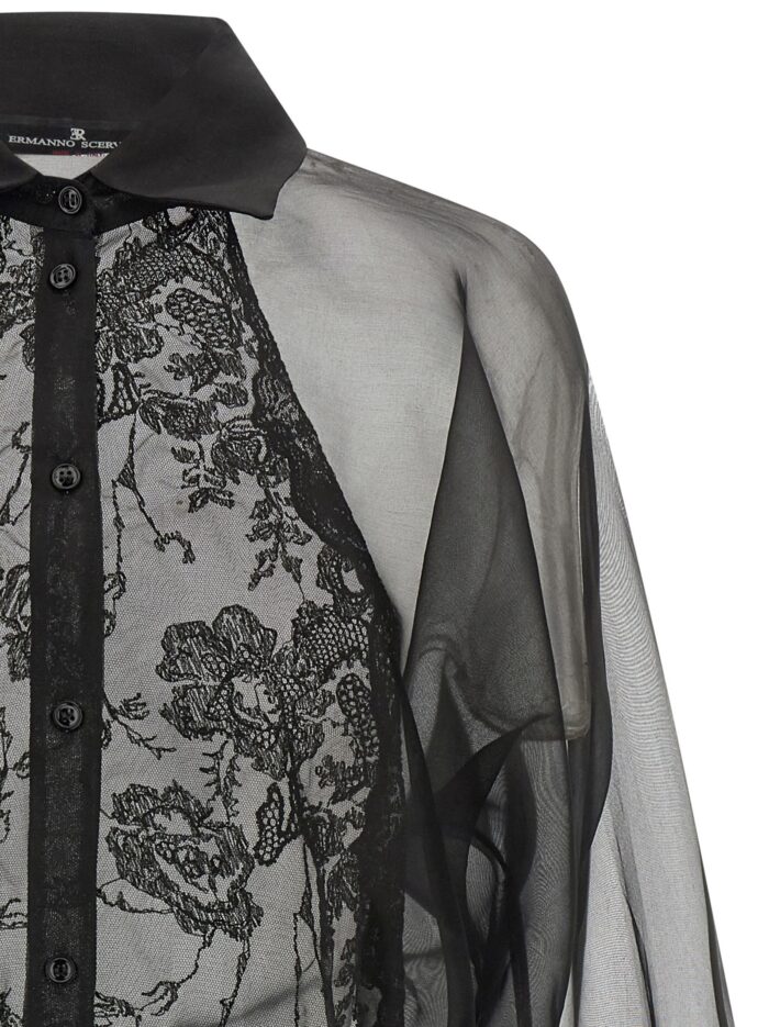 ERMANNO SCERVINO Silk And Lace Shirt