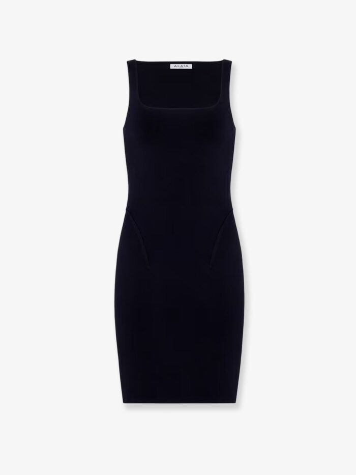 alaia silk and viscose blend dress ALAIA Silk And Viscose Blend Dress