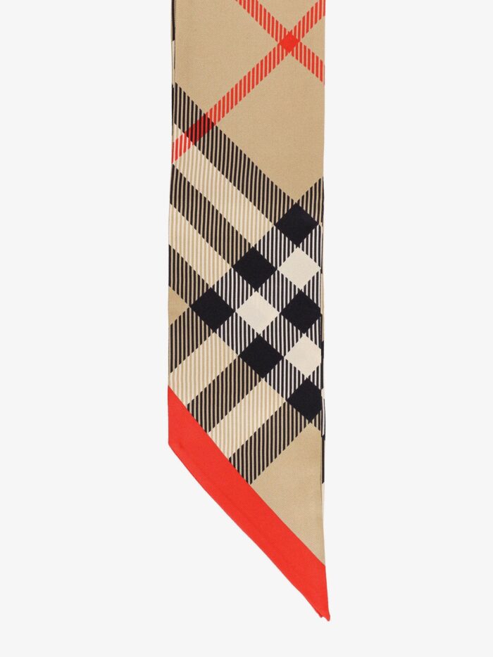 Silk Bandeau With Burberry Check Motif
