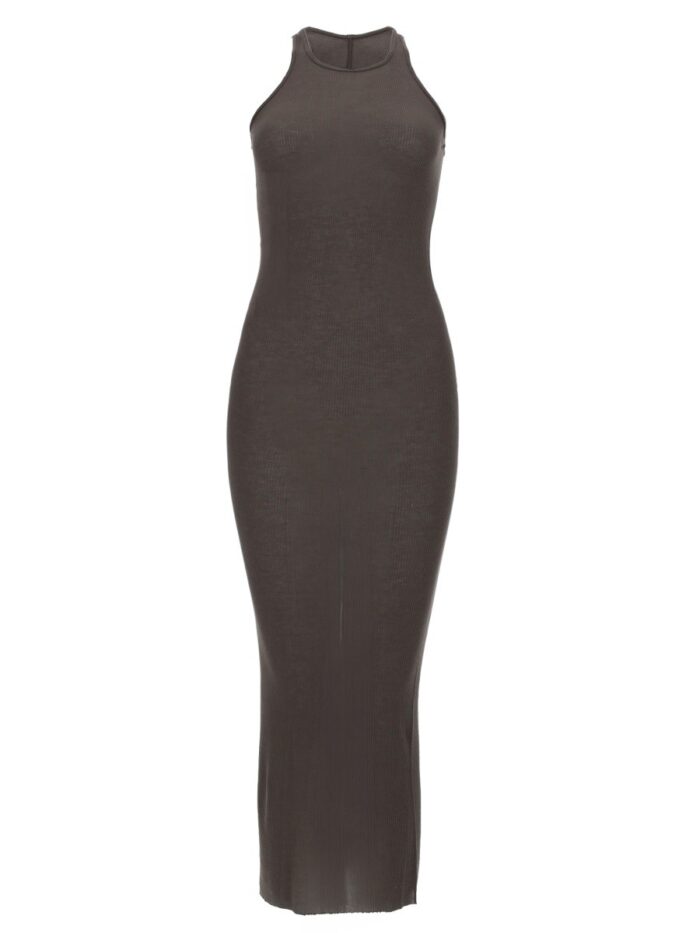 rick owens silk blend midi dress Rick Owens Silk Blend Midi Dress