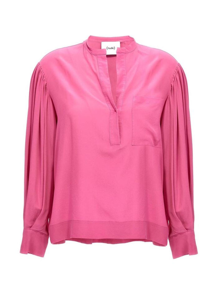 nude silk bloshirt NUDE Silk Bloshirt