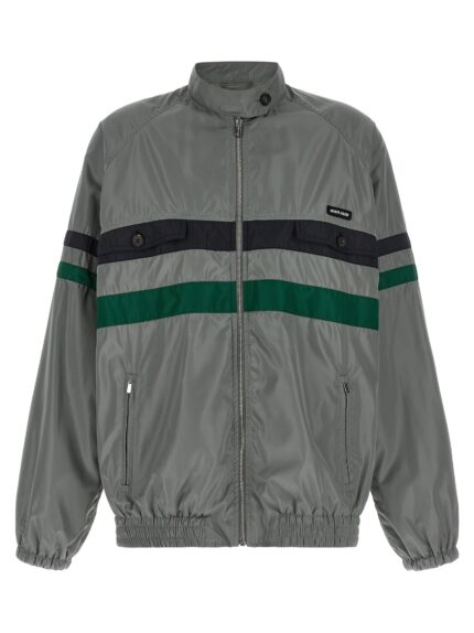 Miu Miu Silk Blouson Tec