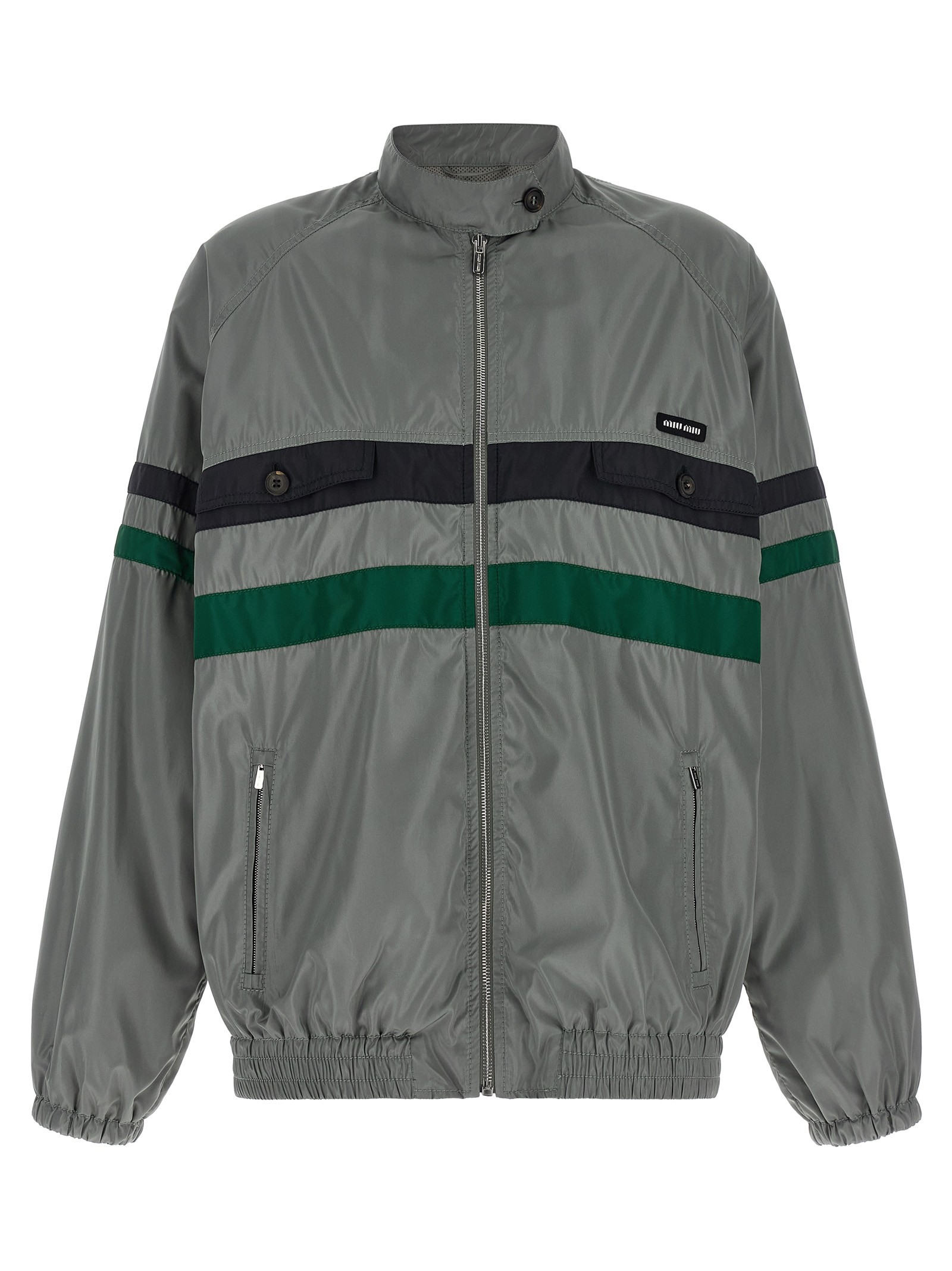 Miu Miu Silk Blouson Tec